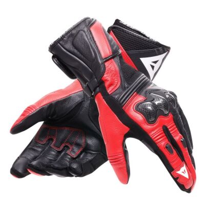 Dainese REACTO CARBON  LONG sportovní rukavice černé/červené vel.XS